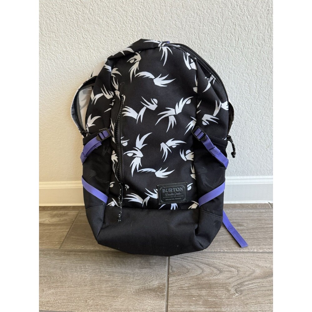 Burton Prospect Backpack Purple Geometric Laptop Padded Daypack Retired HTF